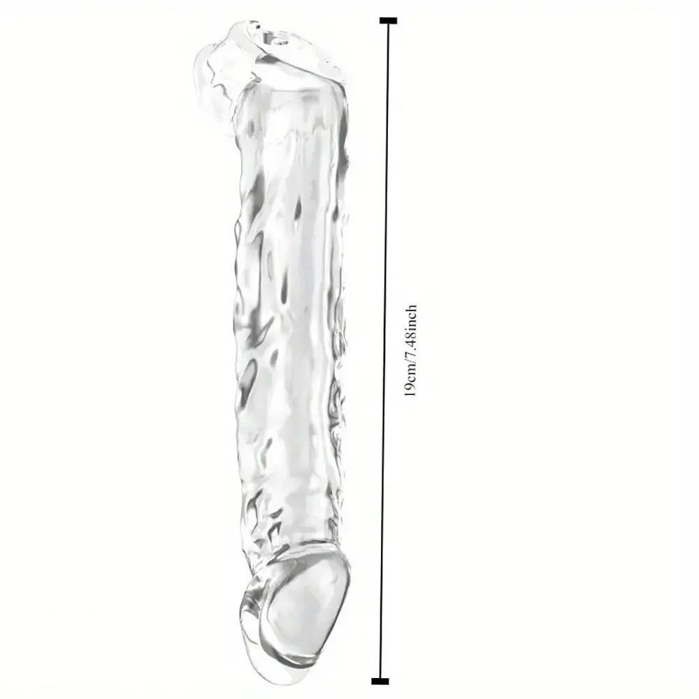 Clear penis extender sleeve, photo 5