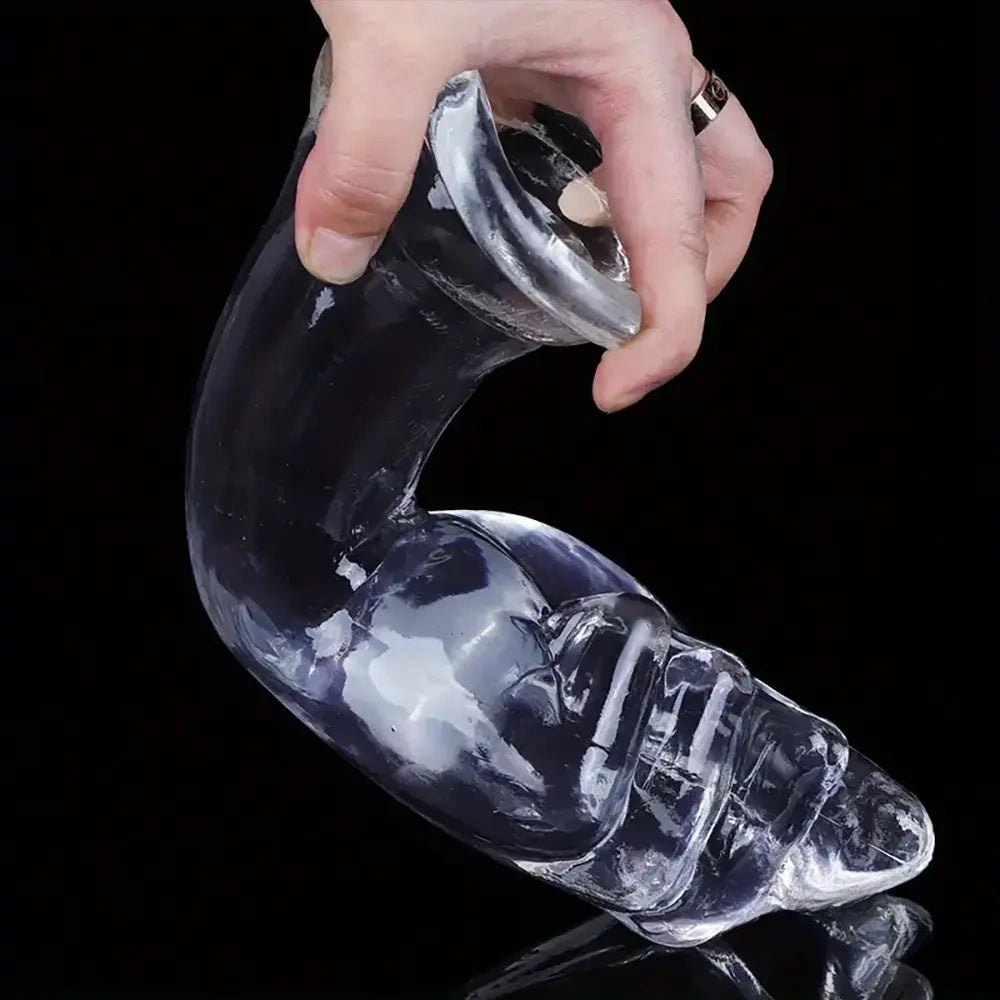 Clear PVC closed fist dildo, photo 7