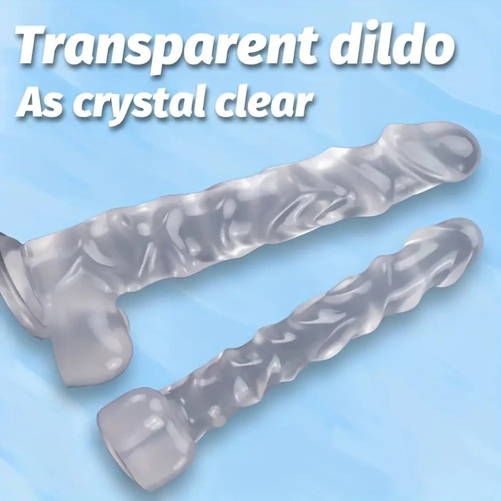 Clear pvc realistic dildo, photo 2