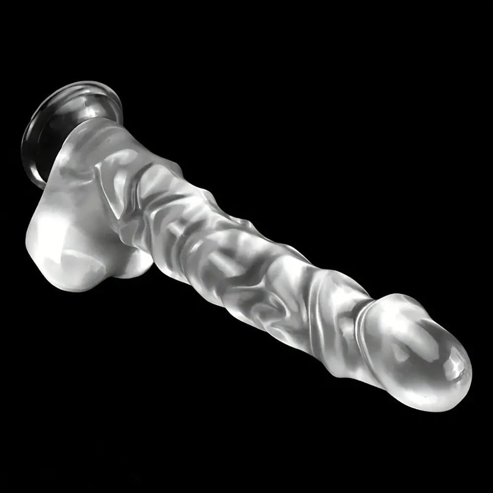 Clear pvc realistic dildo, photo 3