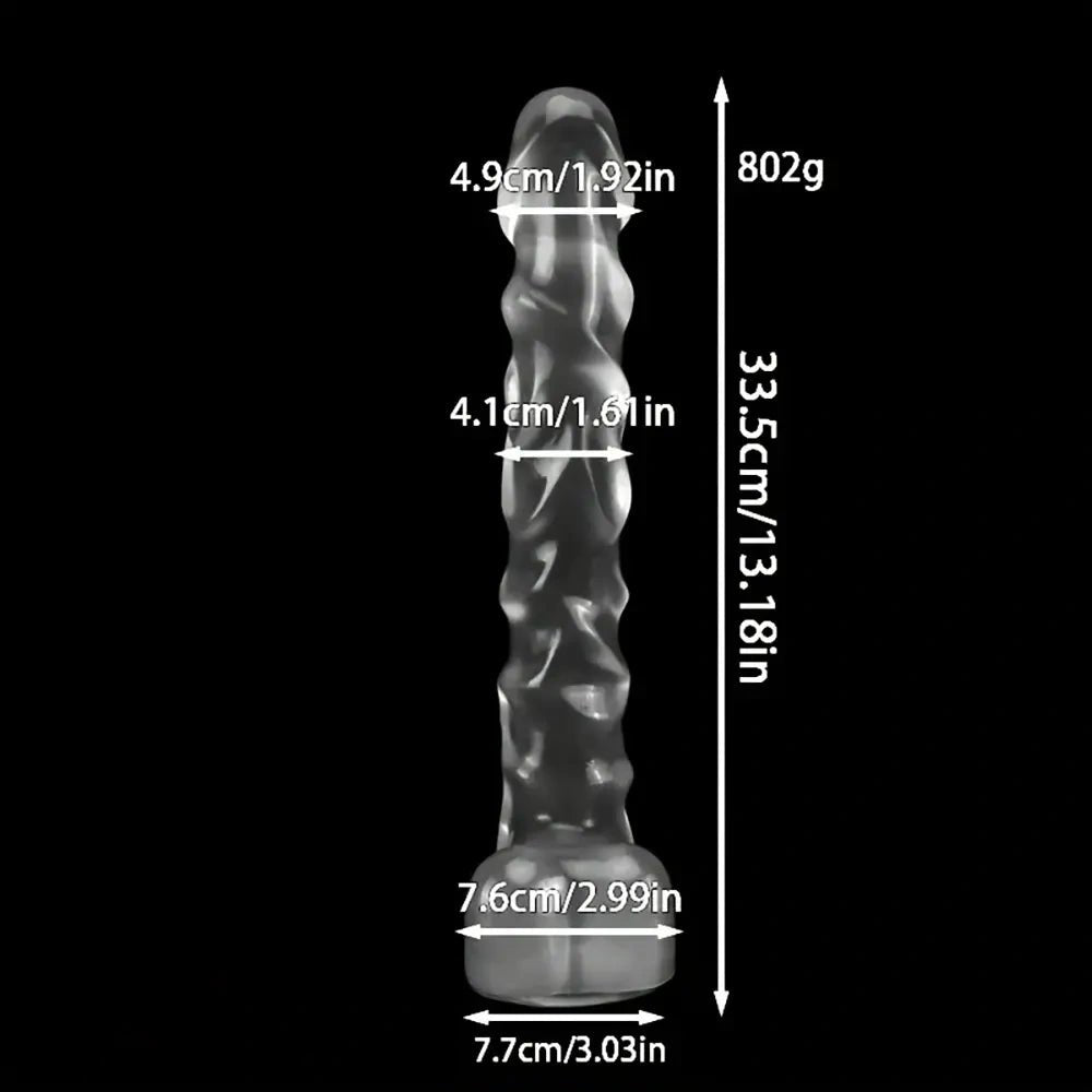 Clear pvc realistic dildo, photo 4
