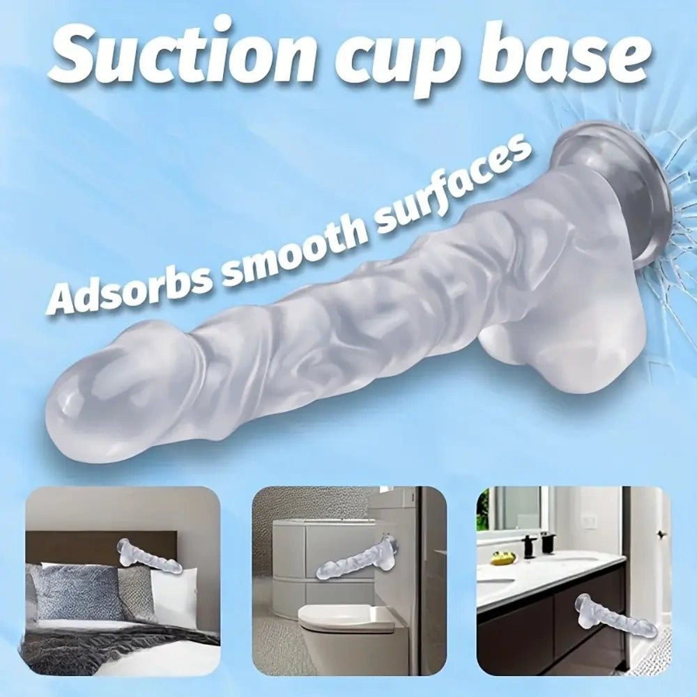 Clear pvc realistic dildo, photo 6