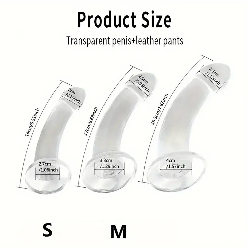 Clear pvc strap-on harness dildo, photo 5