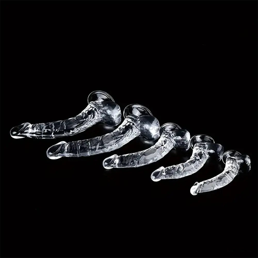 Clear PVC suction cup dildo, photo 4