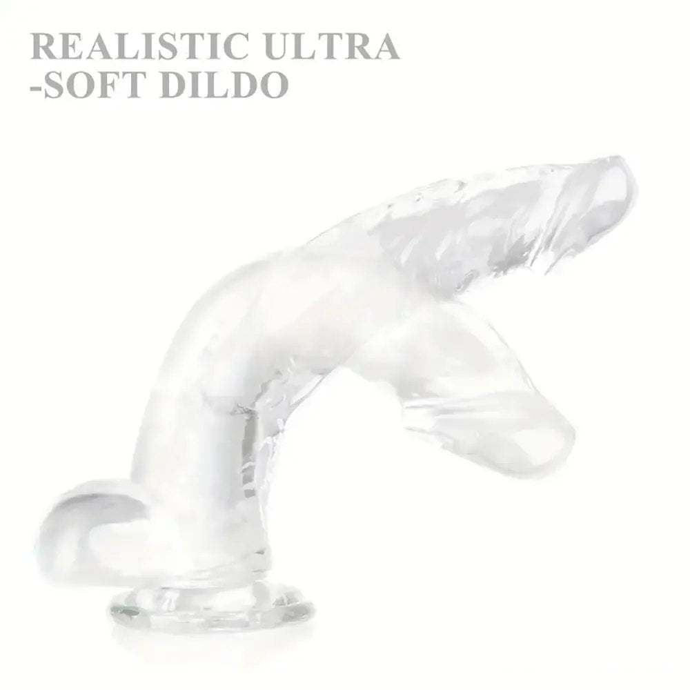 Clear PVC suction cup dildo, photo 8