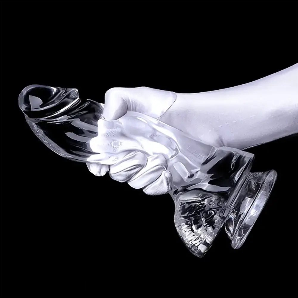 Clear realistic pvc dildo, photo 10