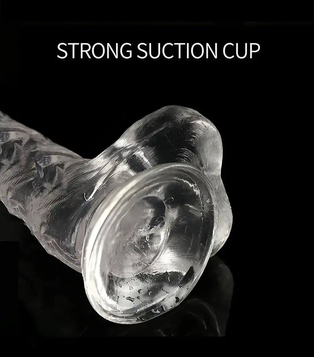 Clear realistic pvc dildo, photo 11