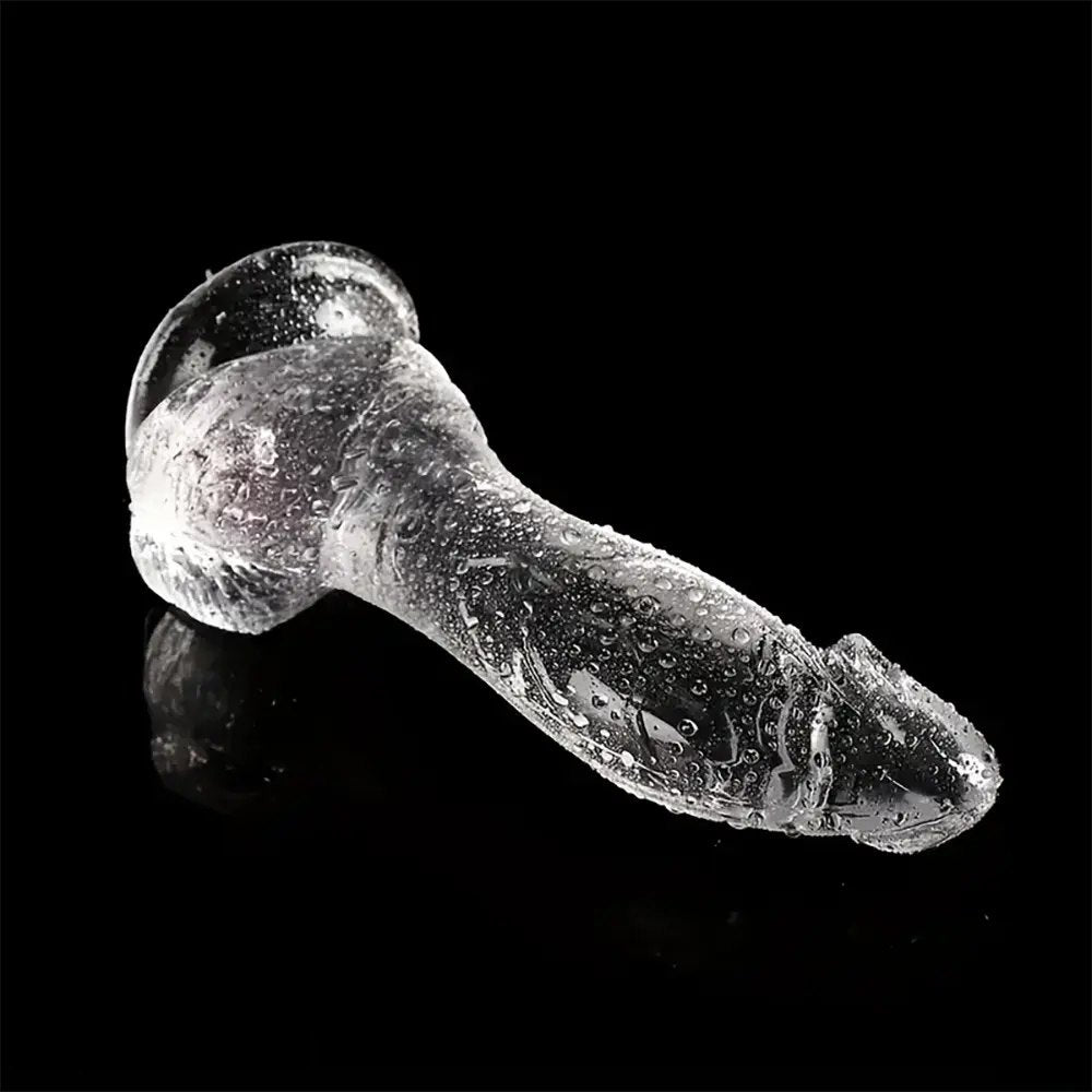 Clear realistic pvc dildo, photo 2
