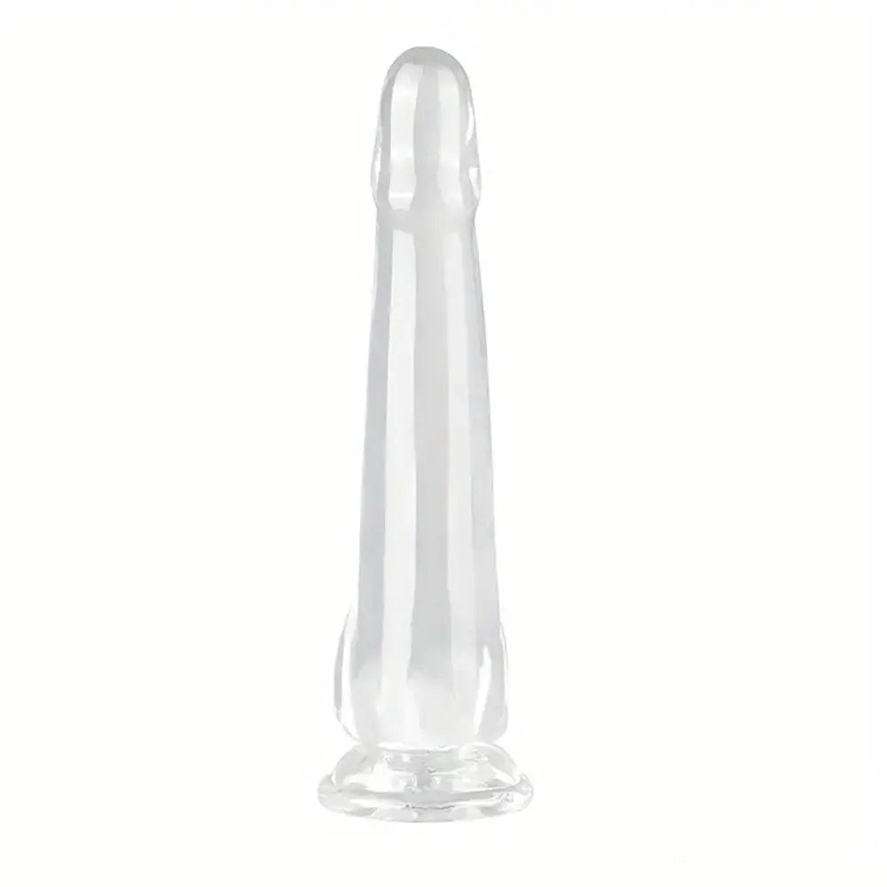 Clear realistic suction cup dildo, photo 6