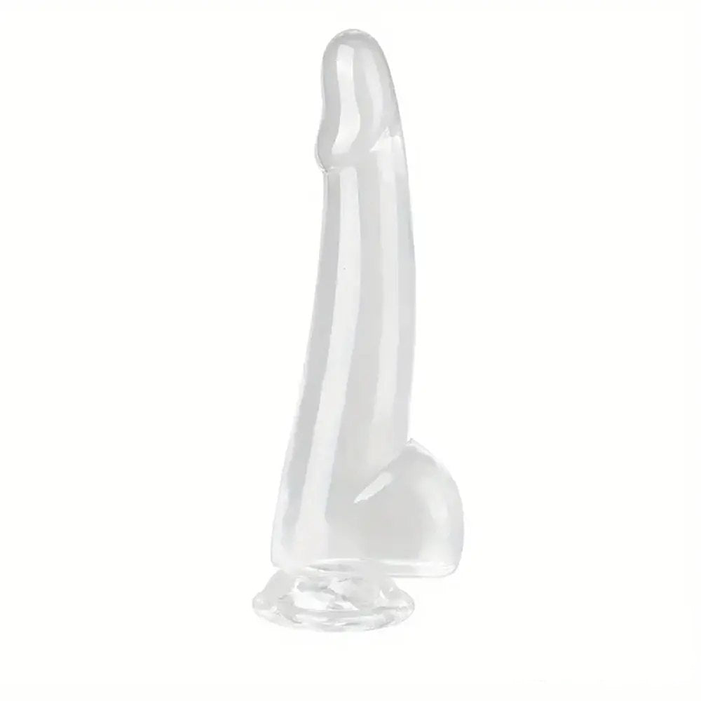 Clear realistic suction cup dildo, photo 7