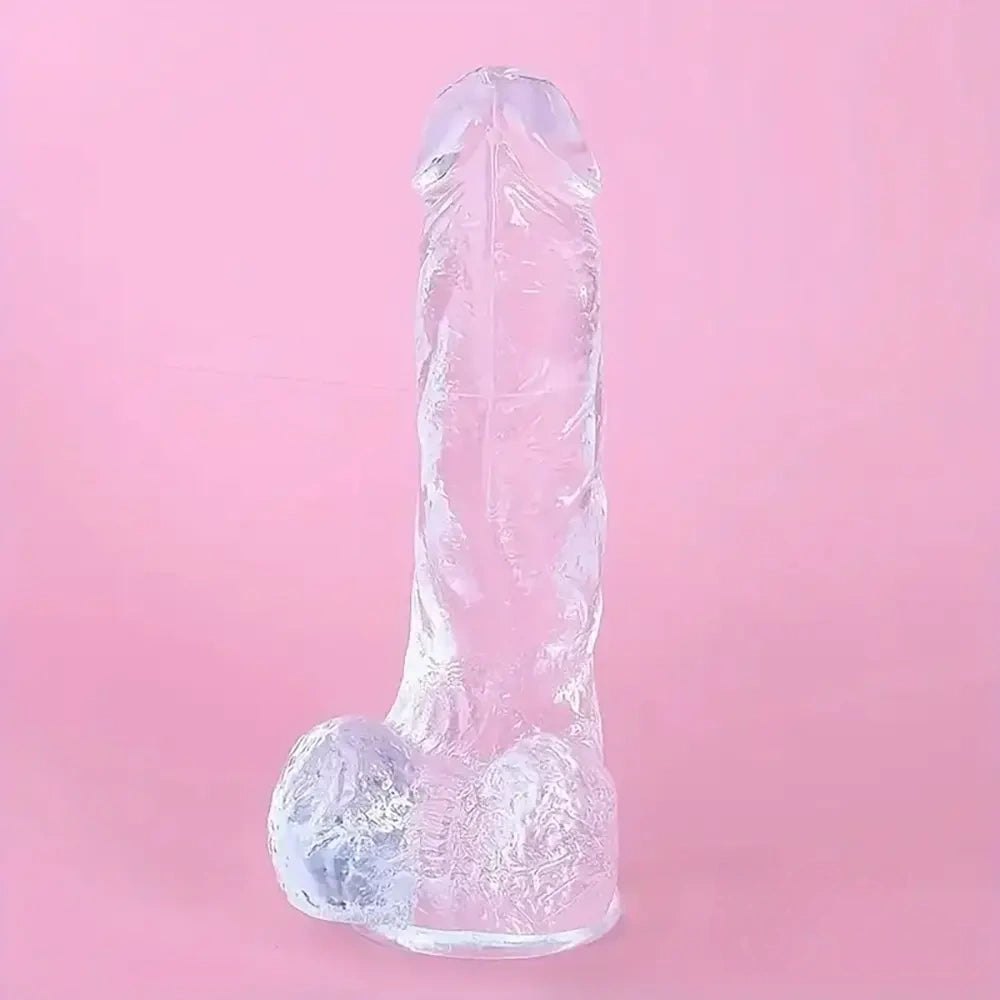 Clear realistic tpe dildo, photo 1