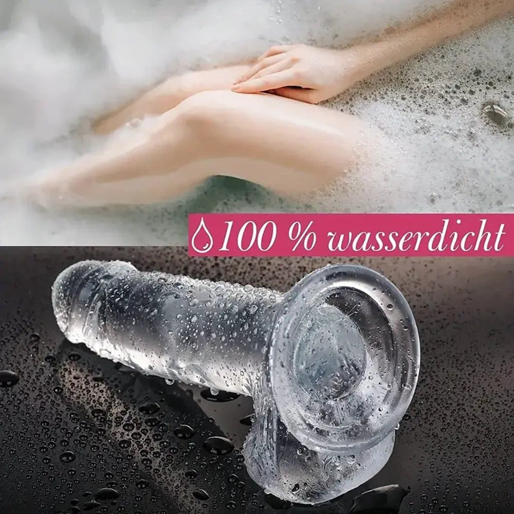 Clear realistic tpe dildo, photo 10