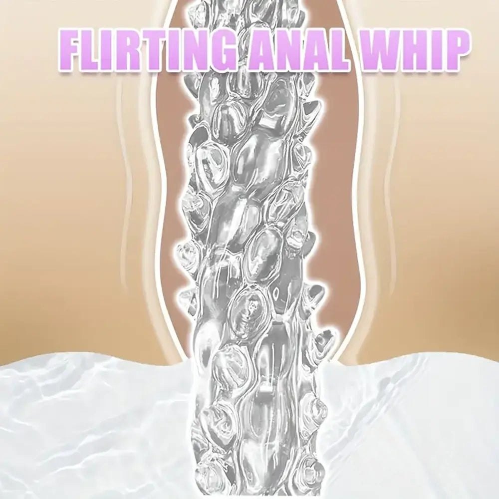Clear spiked fantasy dildo, photo 6