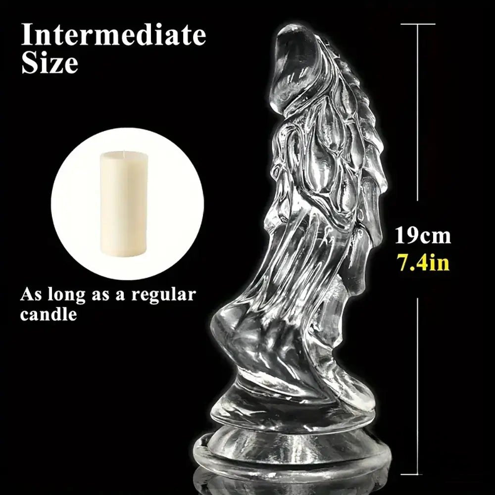 #5 clear spiked fantasy novelty dildo