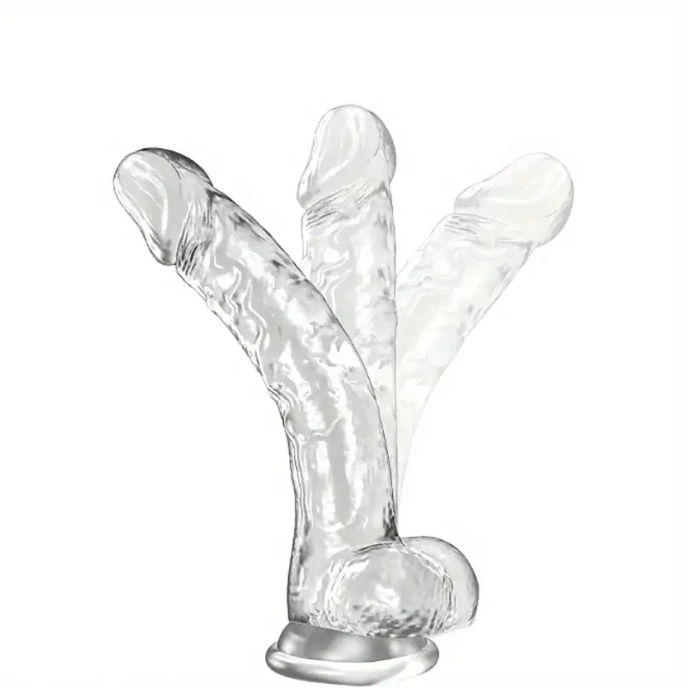 Clear see-through realistic dildo, photo 4