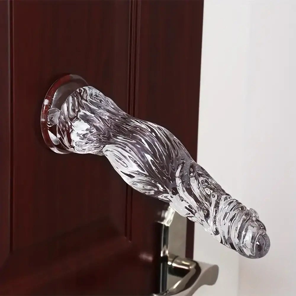 Clear textured realistic dildo, photo 10