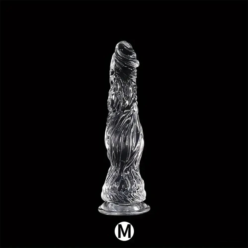 Clear textured realistic dildo, photo 17