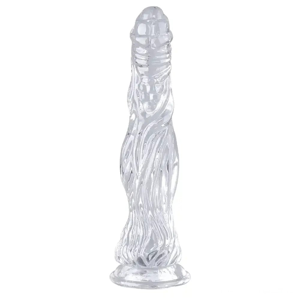 Clear textured realistic dildo, photo 2