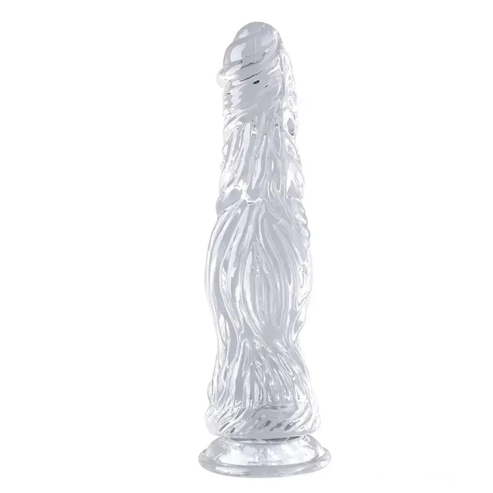 Clear textured realistic dildo, photo 3