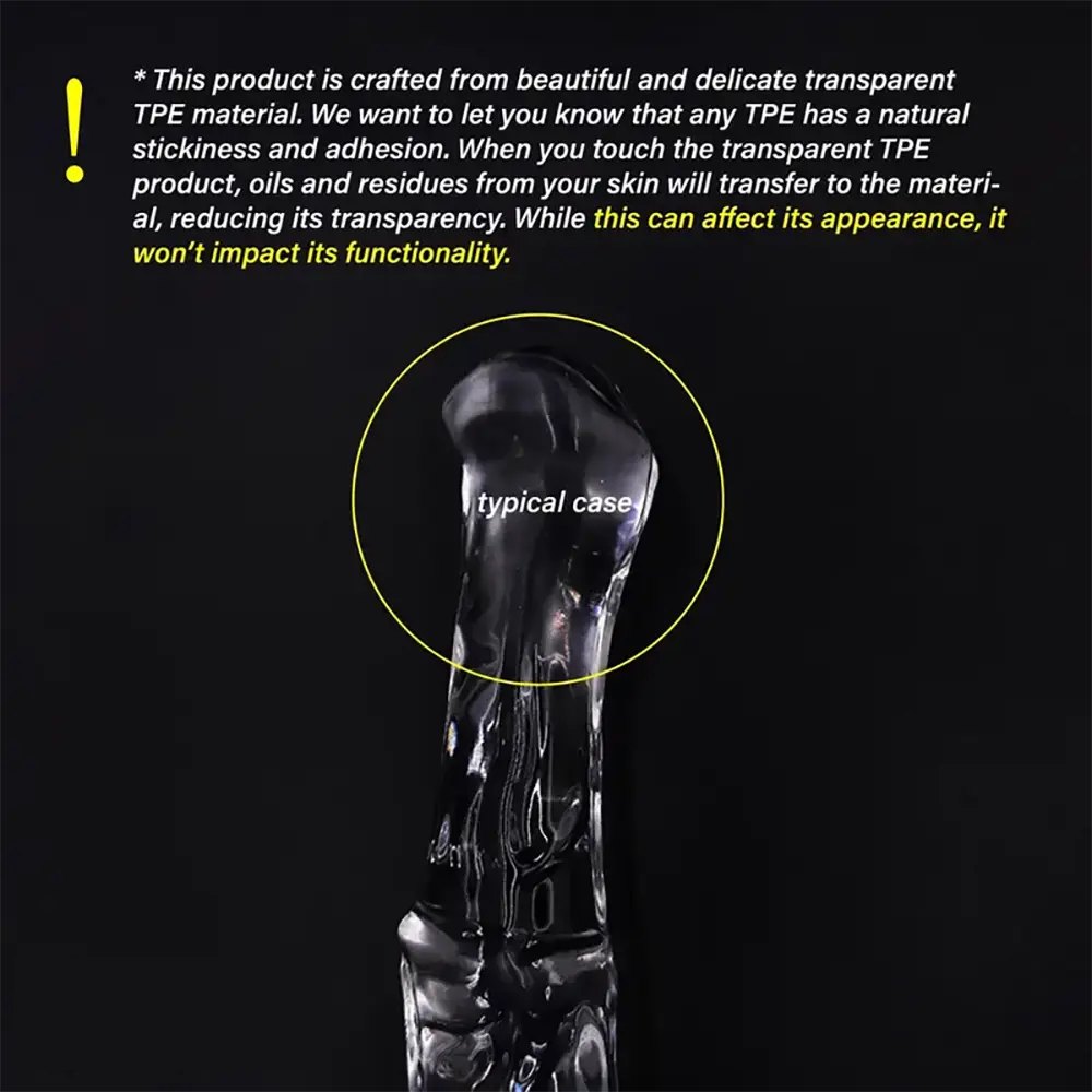 Clear tpe curved depth-marked anal plug, photo 7
