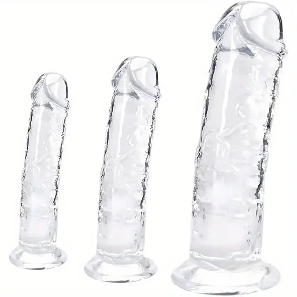 Clear tpe realistic dildo, photo 1