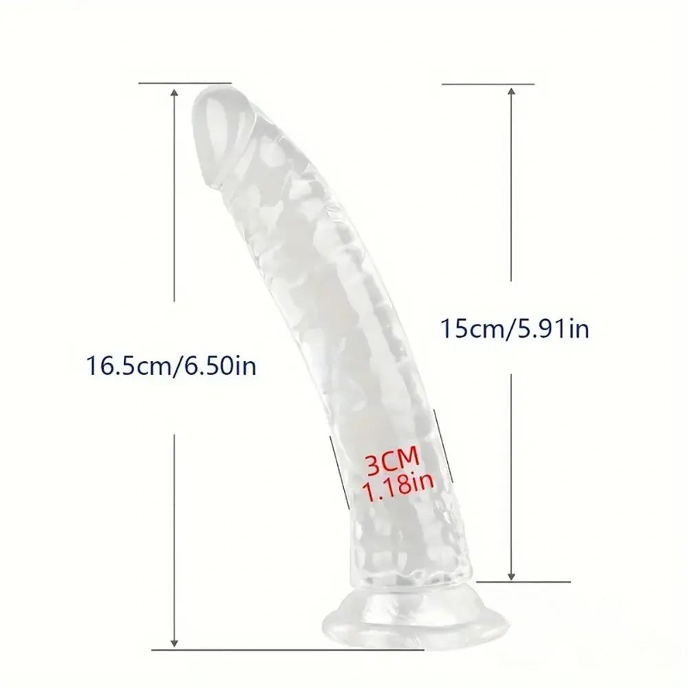 Clear tpe realistic dildo, photo 11