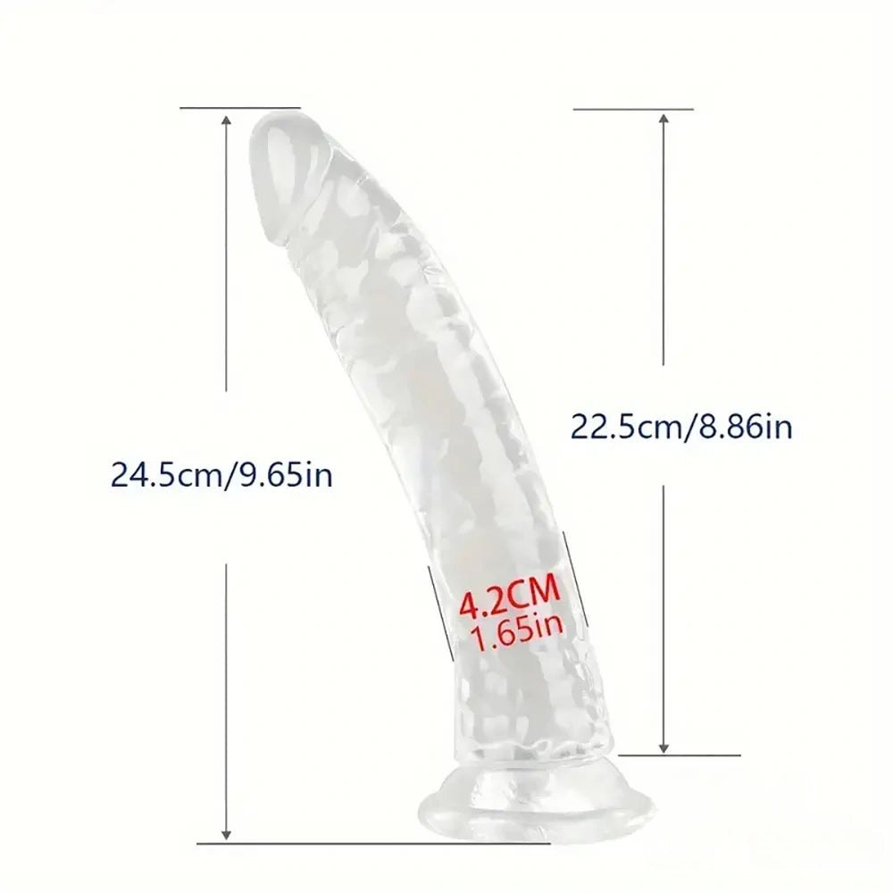 Clear tpe realistic dildo, photo 13