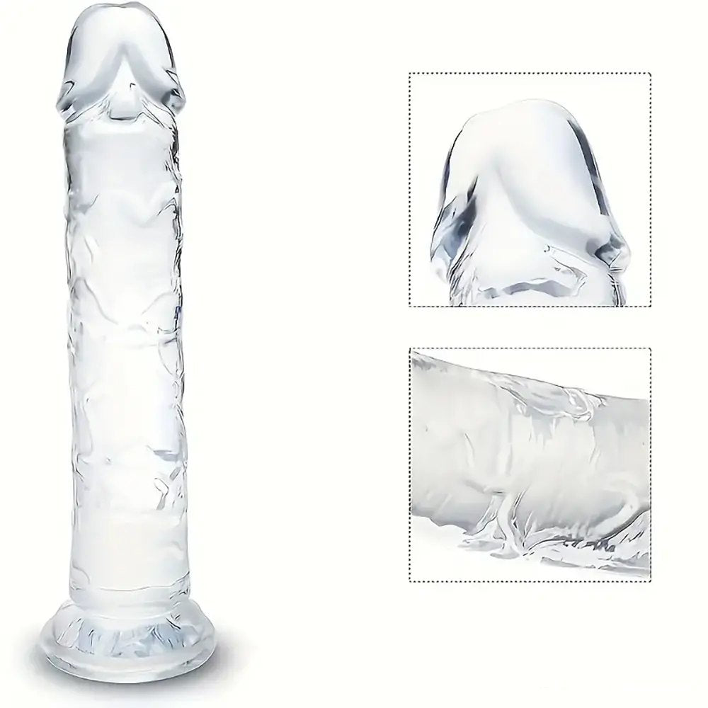 Clear tpe realistic dildo, photo 7