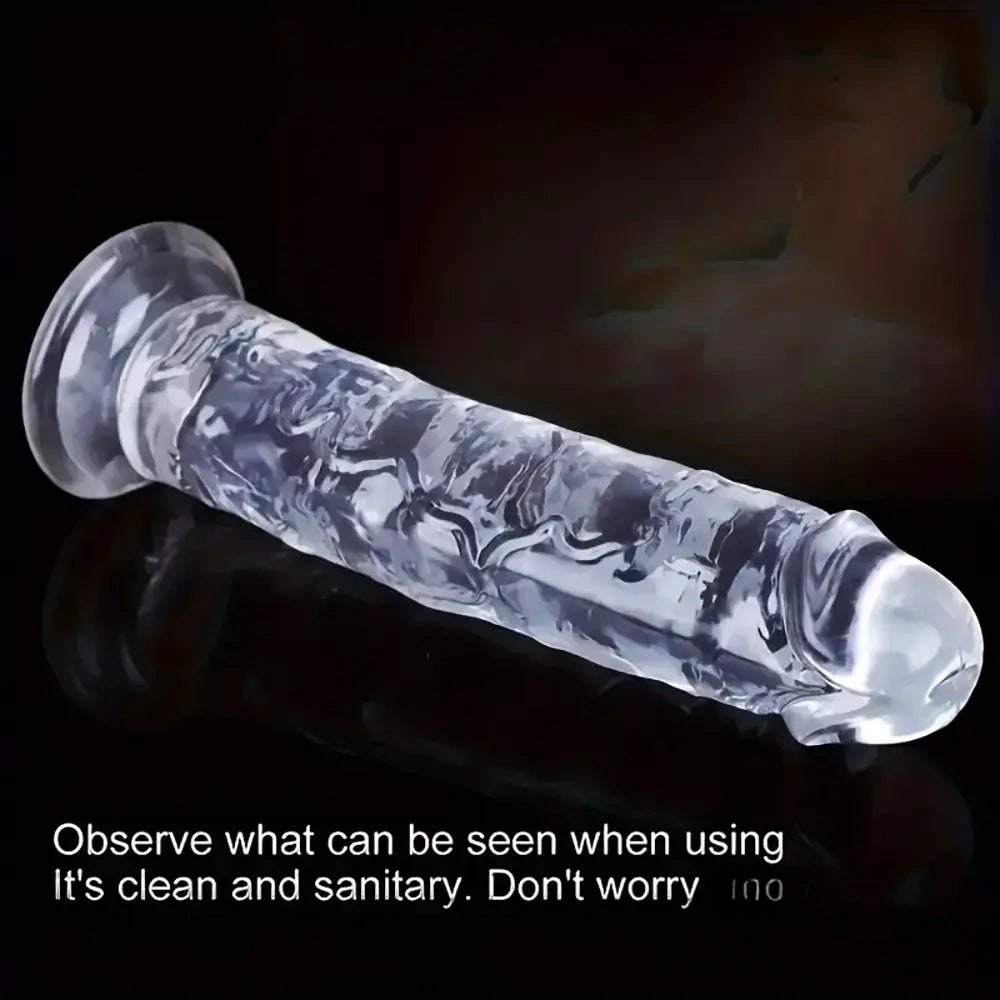 Clear tpe realistic dildo, photo 8