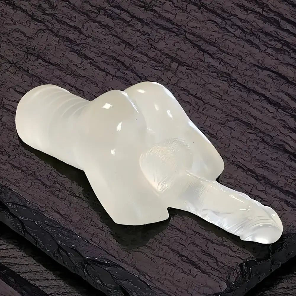 Clear tpe pocket pussy stroker, photo 2