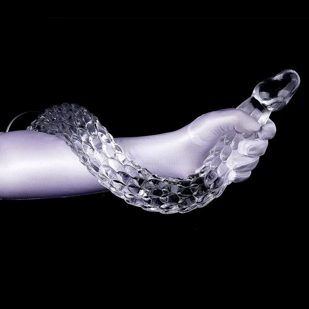 Clear scaled texture tpe dildo, photo 11