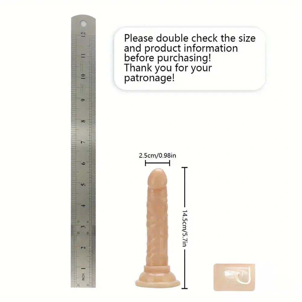 Flesh tpe suction cup dildo