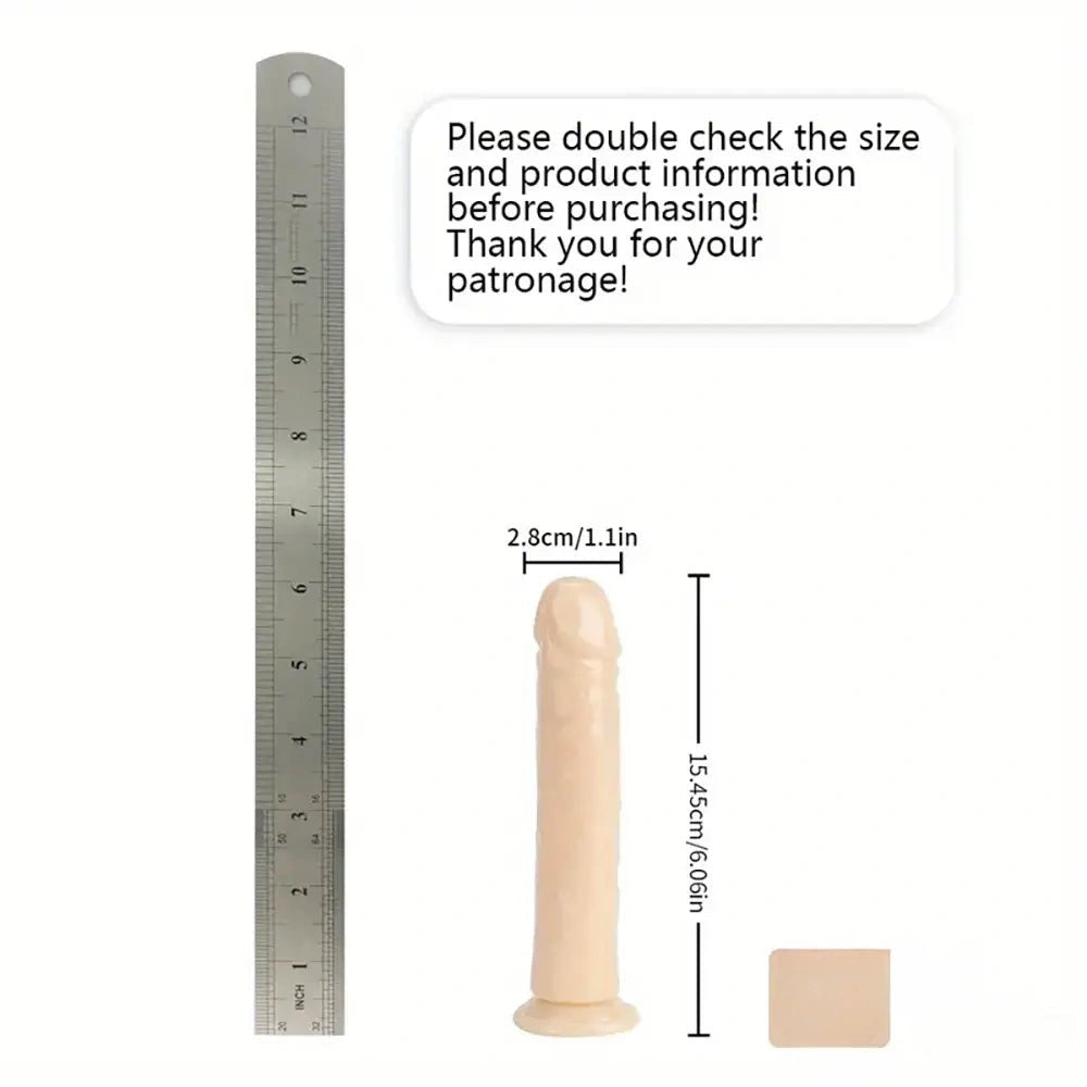 Flesh tpe suction cup dildo