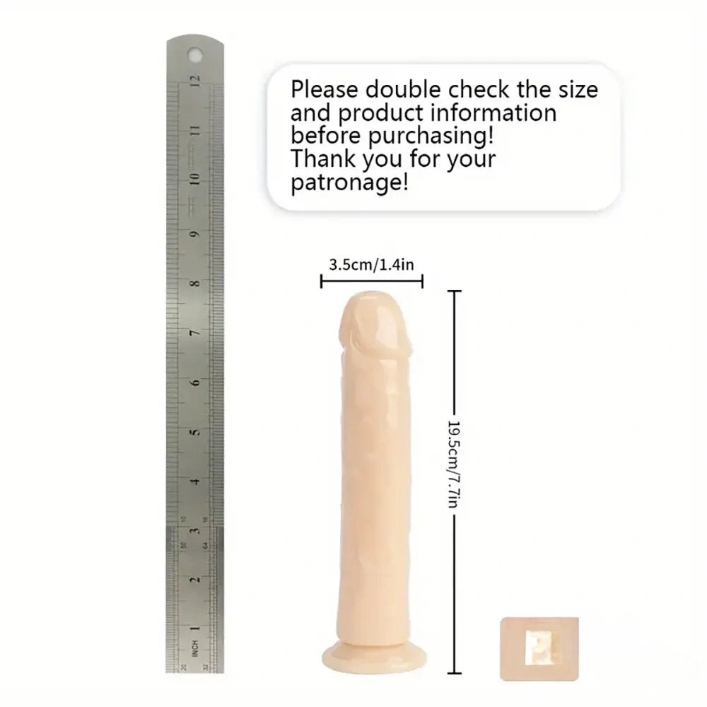 Flesh tpe suction cup dildo