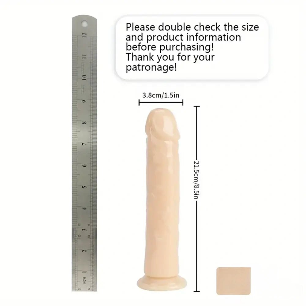 Flesh tpe suction cup dildo