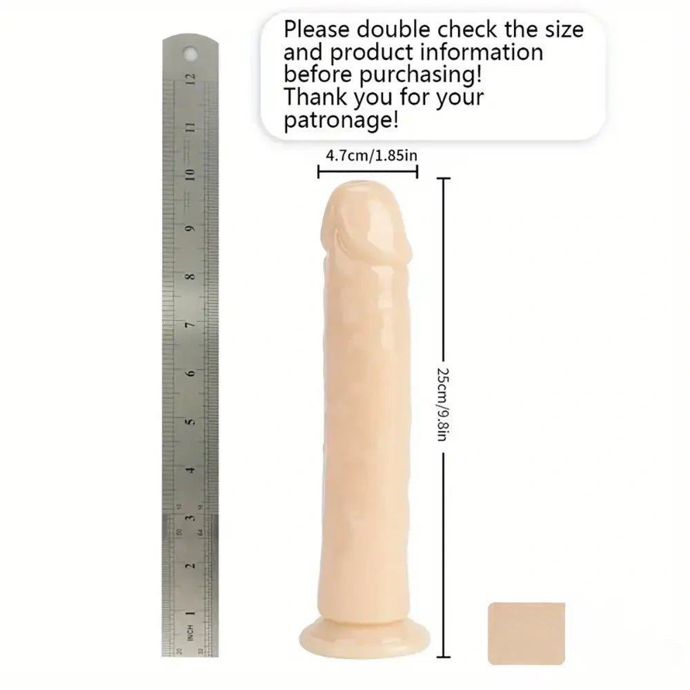 Flesh tpe suction cup dildo
