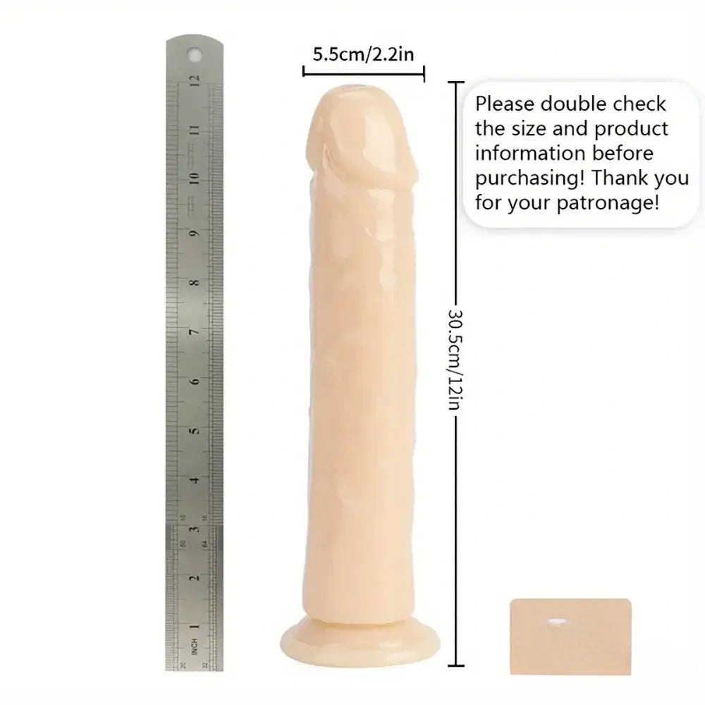 Flesh tpe suction cup dildo