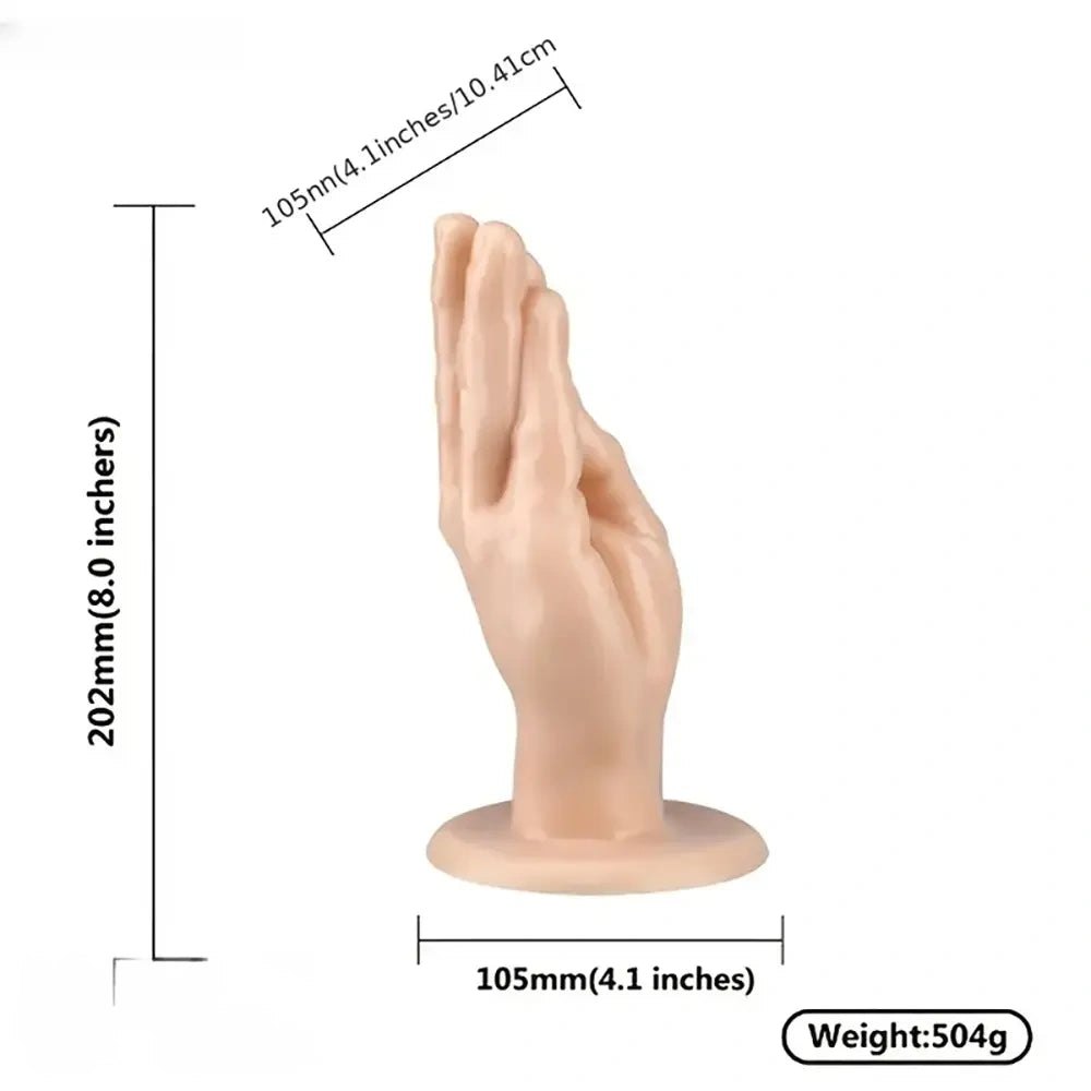 Flesh-tone clenched fist hand dildo, photo 4