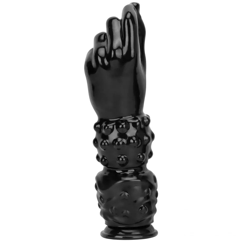 Black PVC clenched fist dildo, photo 10