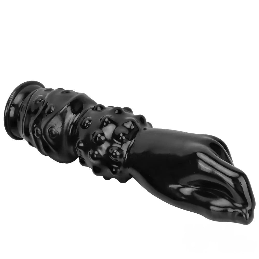 Black PVC clenched fist dildo, photo 12