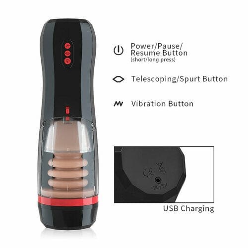 Black climber vacuum suction male masturbator, photo 3