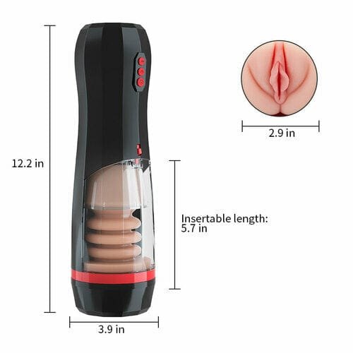 Black climber vacuum suction male masturbator, photo 4