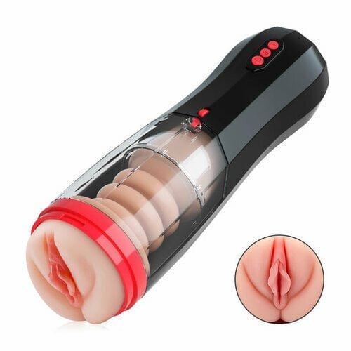 Black climber vacuum suction male masturbator, photo 6