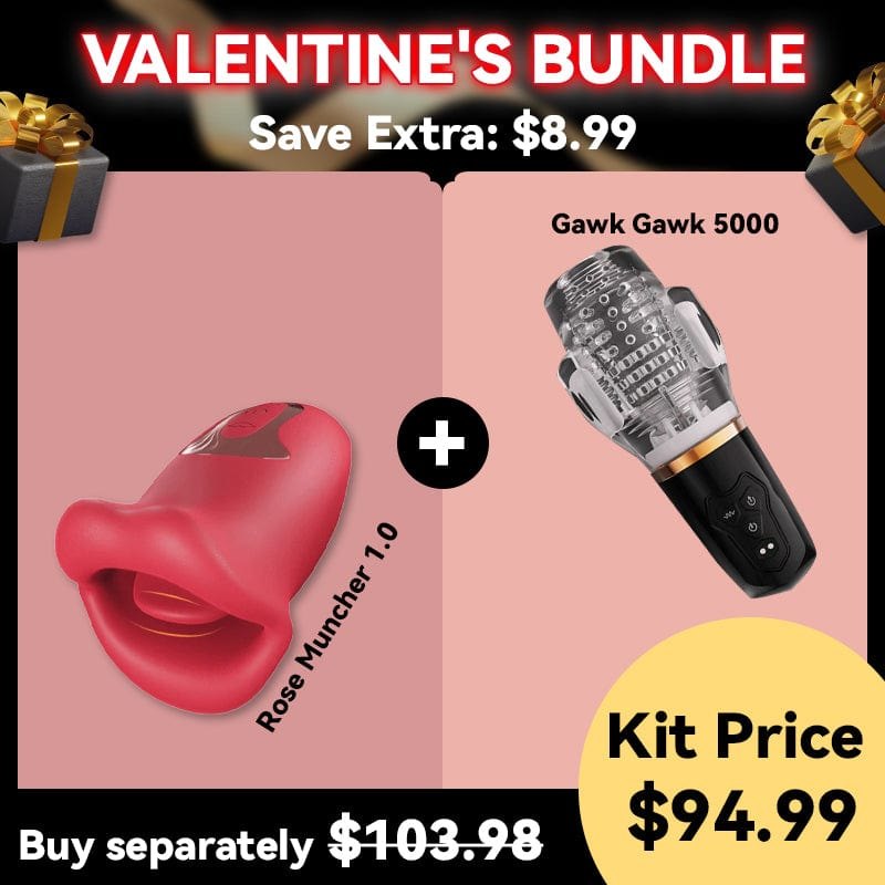 Rose-shaped clitoral toy and masturbator cup set, photo 1