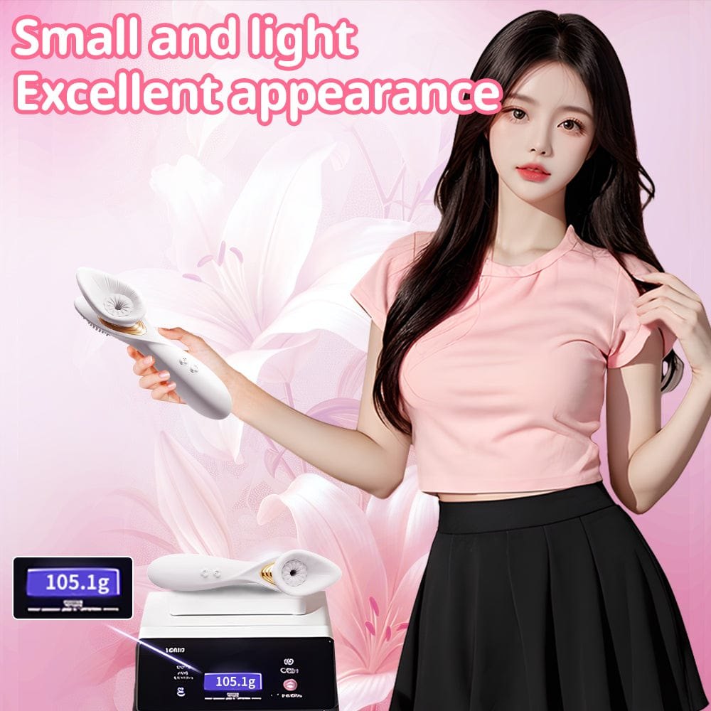 White clitoral suction and vibration massager, photo 6