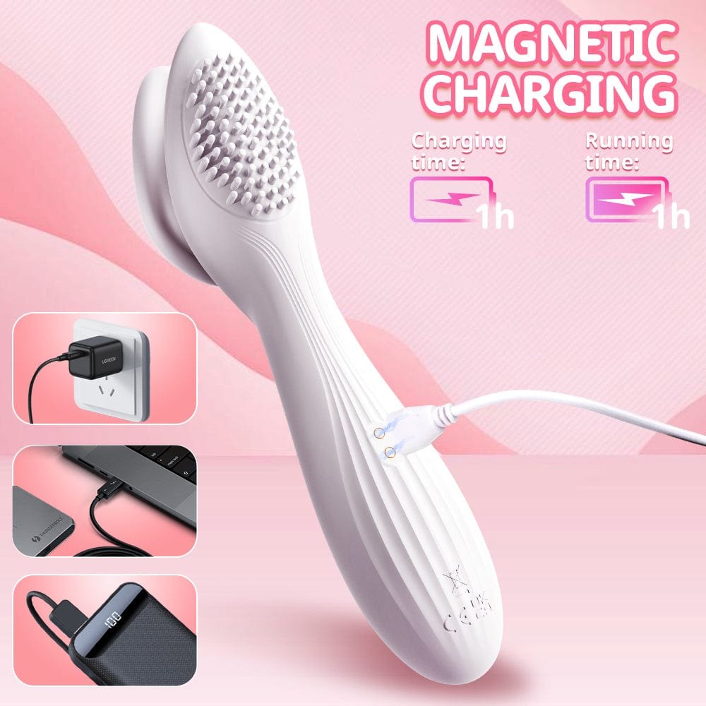 White clitoral suction and vibration massager, photo 7