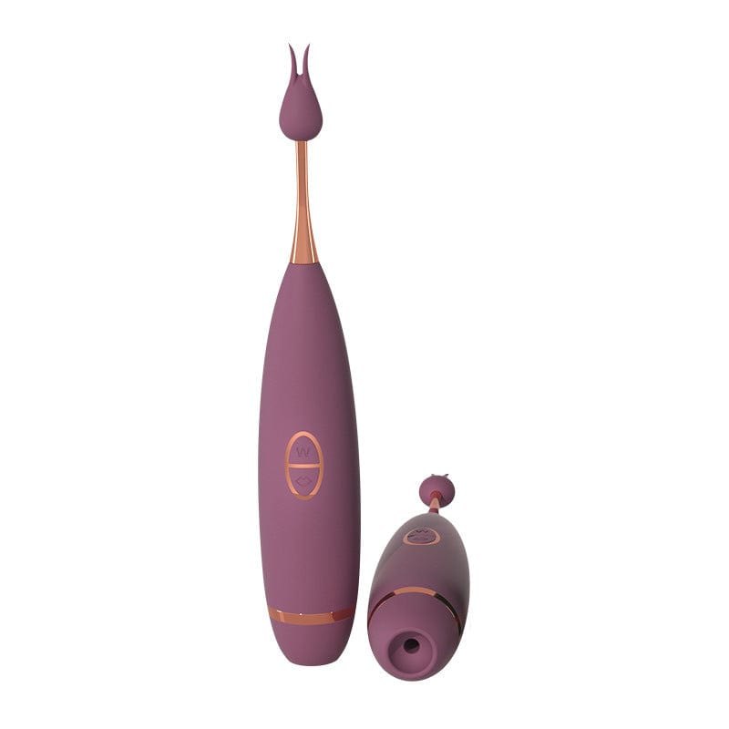 Clitoral suction vibrator pen with flower-tip head, photo 8