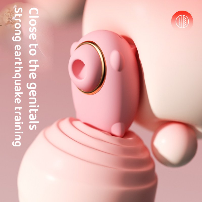 Pink cloud kitty shaped clitoral suction vibrator, photo 3