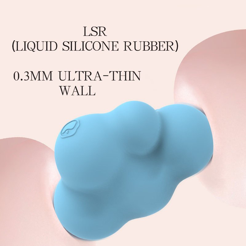 Blue cloud shaped silicone clit vibrator, photo 2