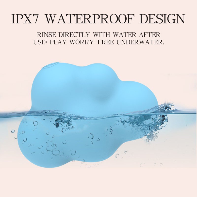 Blue cloud shaped silicone clit vibrator, photo 4